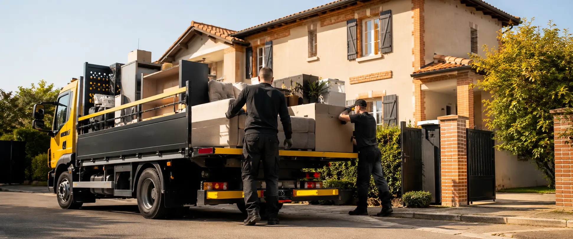 L'équipe Dump Occitanie lors d'une intervention de débarras